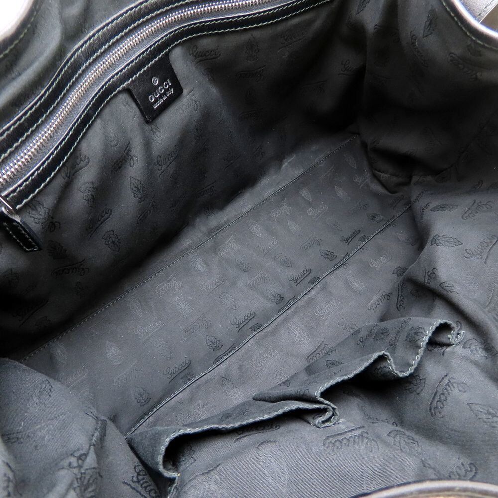 GUCCI Black Leather Tote Bag - Picture 6 of 16